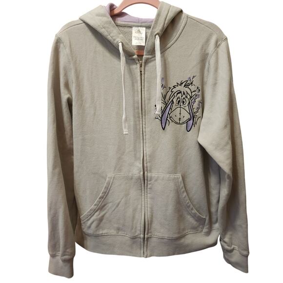EEYORE Disney Women's Large Full Zip Hoodie "Busy Doing Nothing" GUC - Picture 1 of 6